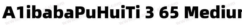 A1ibabaPuHuiTi 3 65 Medium字体转换